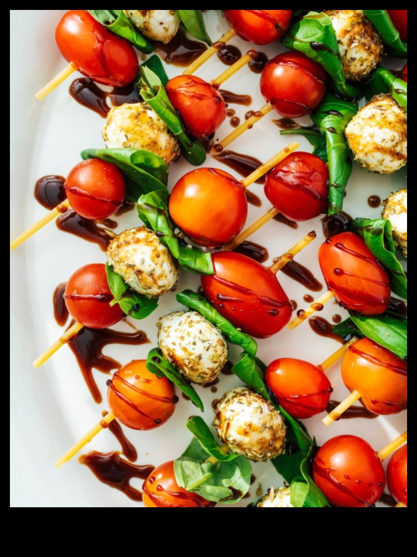 Caprese Skewers with Cherry Tomatoes