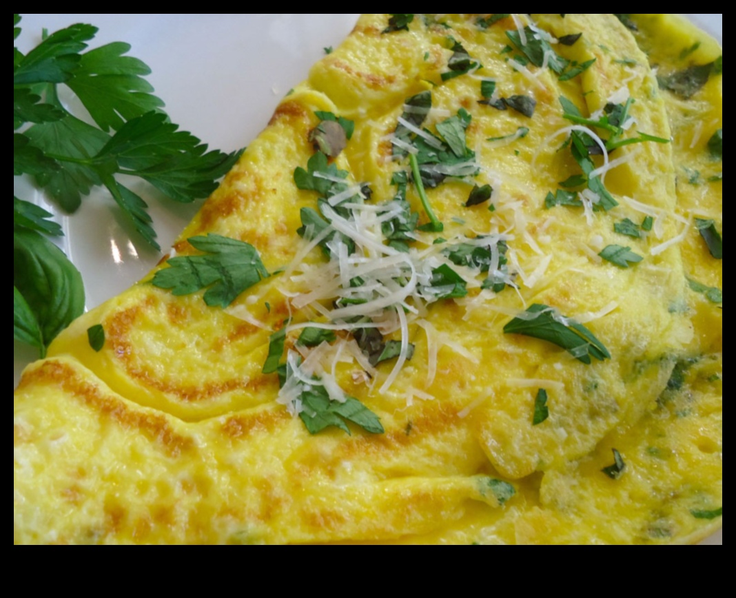 Omelette au Fromage et Herbes Fraîches: Un Régal Matinal
