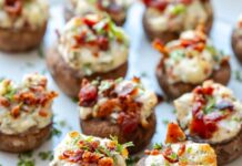 Best stuffed Mushrooms recipe with bacon and cream cheese