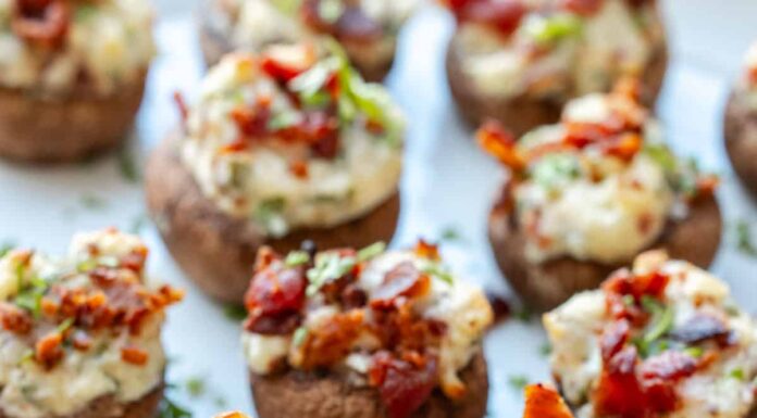Best stuffed Mushrooms recipe with bacon and cream cheese